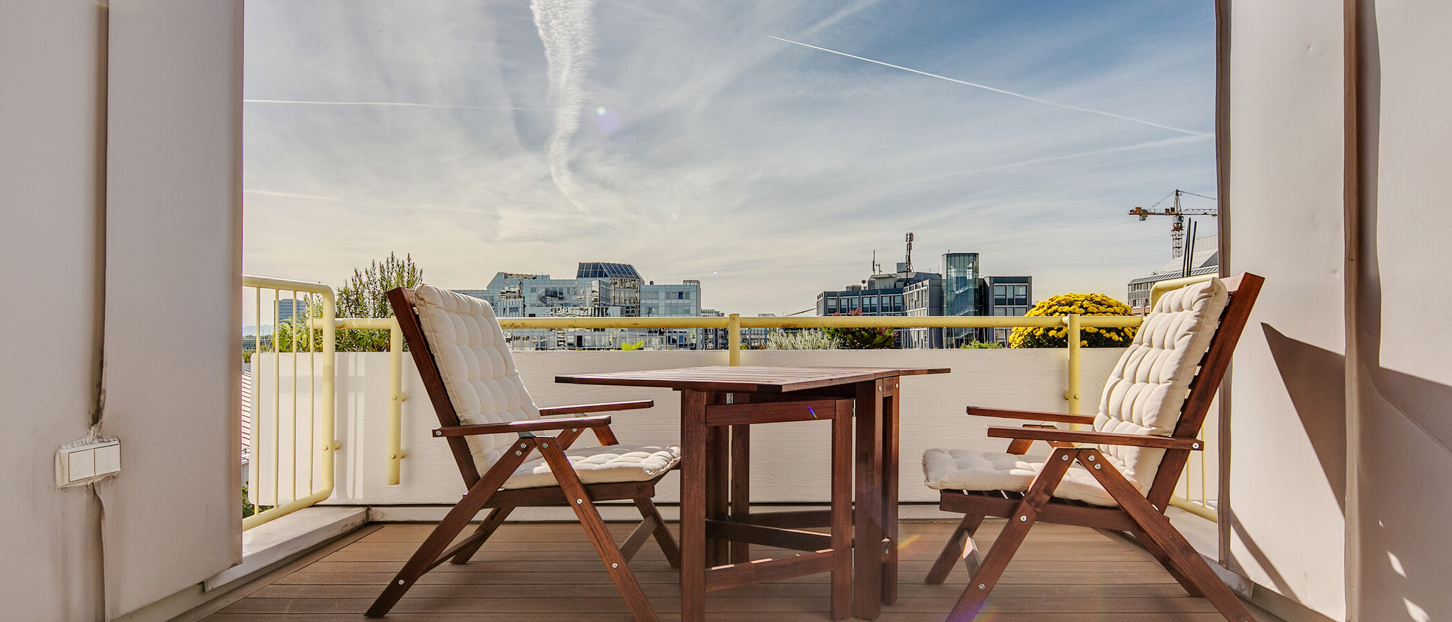 appartement avec terrasse sur le toit München Arabellapark 01 terrasse 7279