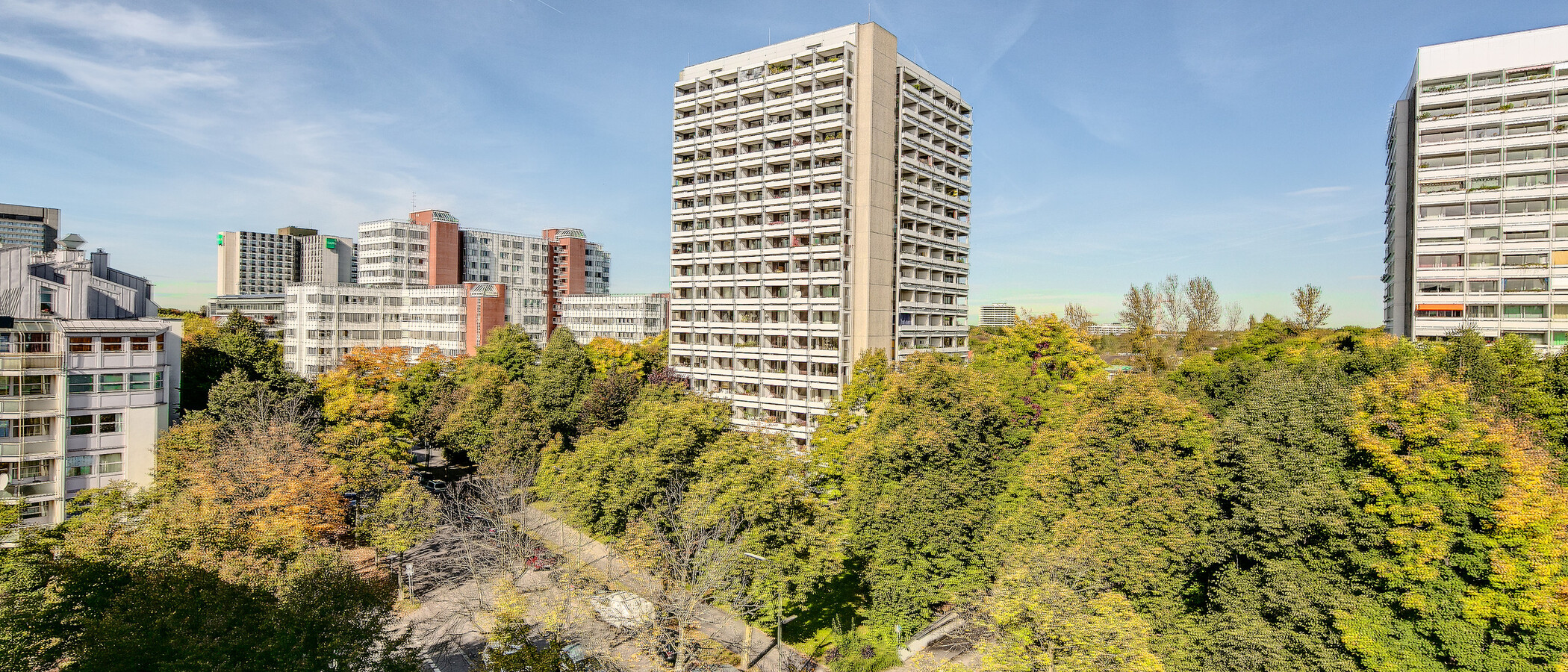 appartement avec terrasse sur le toit München Arabellapark 03 vue 7279