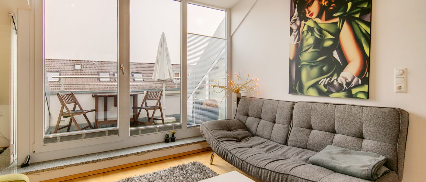 appartement avec terrasse sur le toit München Untermenzing 01 salon 7372