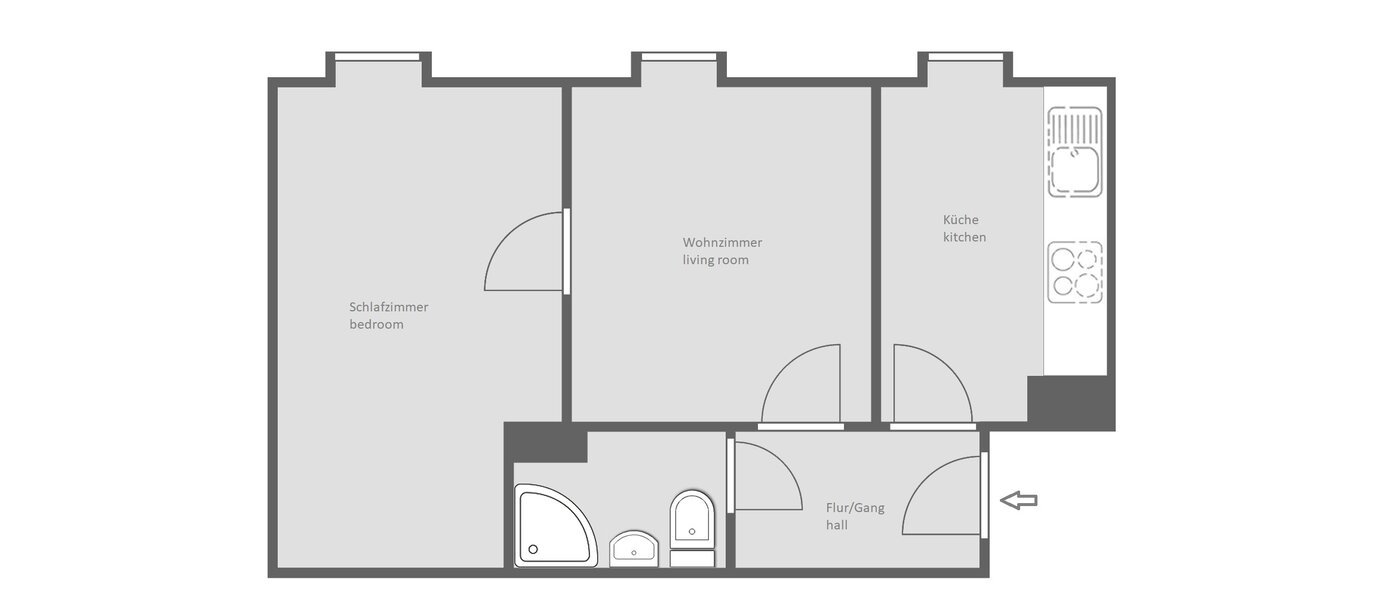appartement München Au 01 plan d'étage 7380