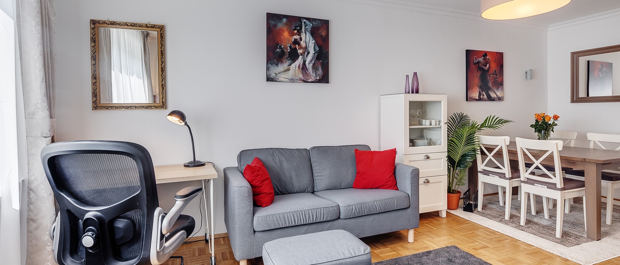 appartement München Ludwigsvorstadt 02 pièce à vivre 7480