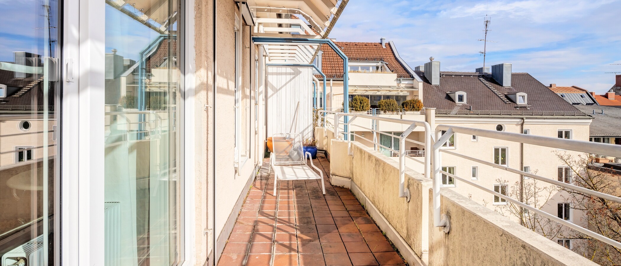 appartement München Maxvorstadt 01 terrasse sur le toit 7492