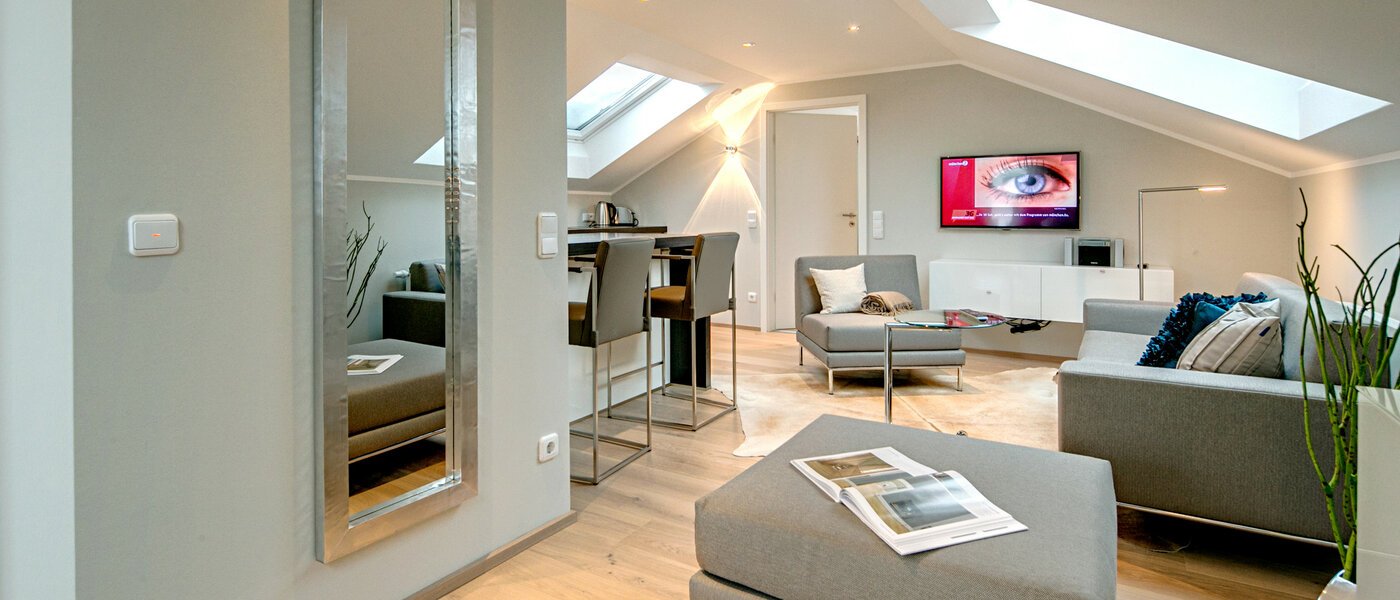 appartement sous les toits München Trudering 02 salon 7503