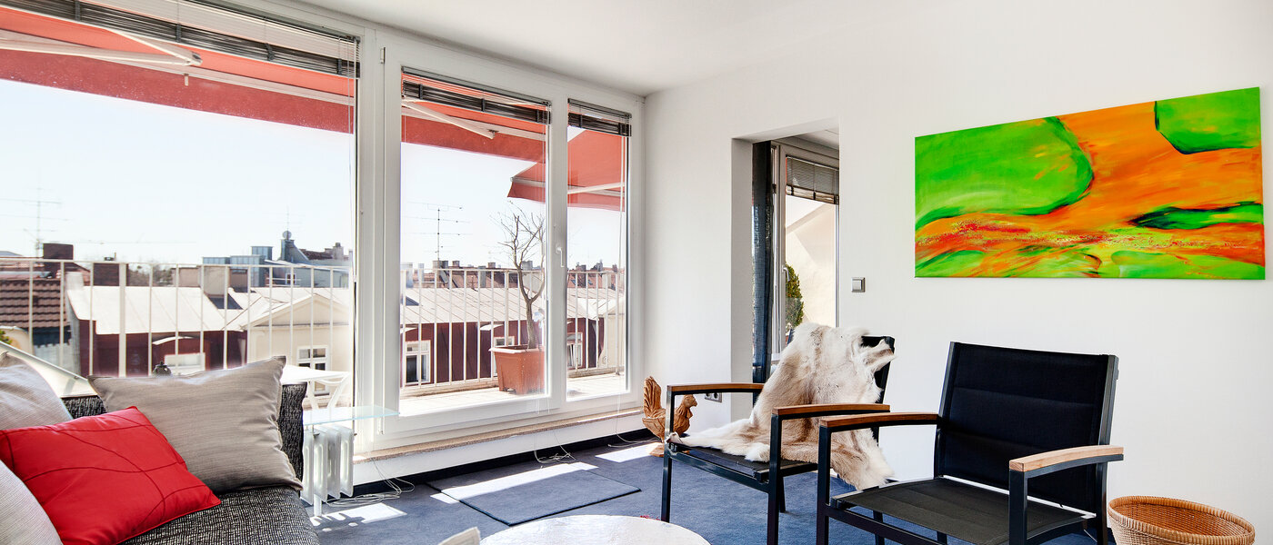 appartement avec terrasse sur le toit München Schwabing-West (rund um den Hohenzollernplatz) 04 salon 7704