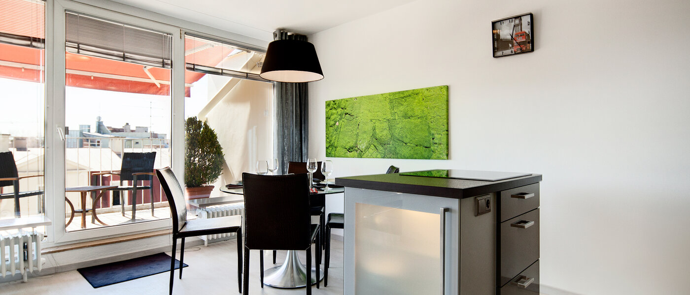 appartement avec terrasse sur le toit München Schwabing-West (rund um den Hohenzollernplatz) 03 cuisine 7704