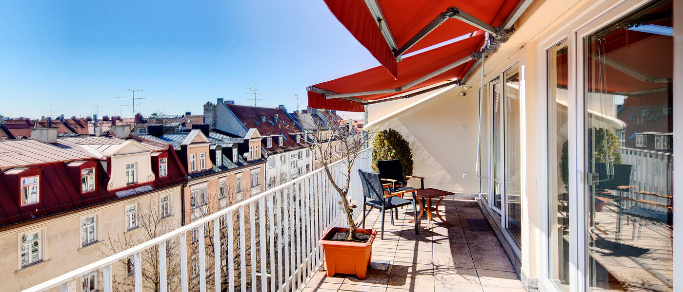 appartement avec terrasse sur le toit München Schwabing-West (rund um den Hohenzollernplatz) 03 terrasse sur le toit 7704
