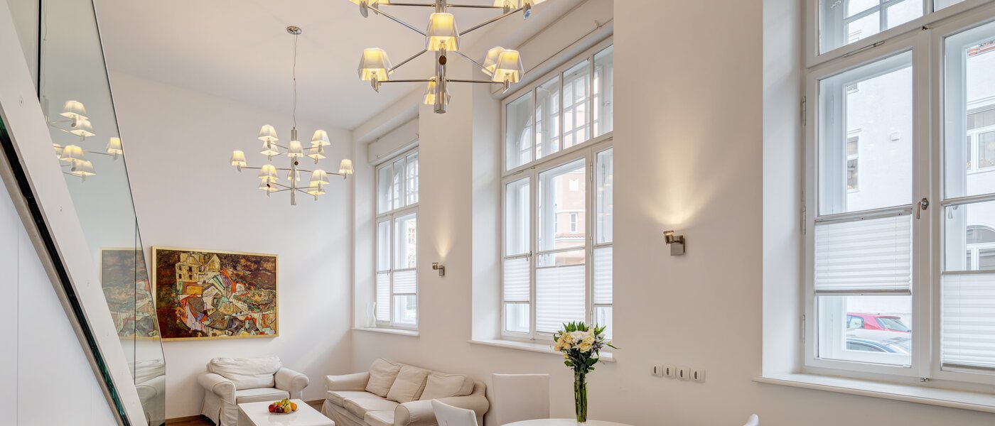 appartement avec mezzanine München Maxvorstadt 01 pièce à vivre 8163