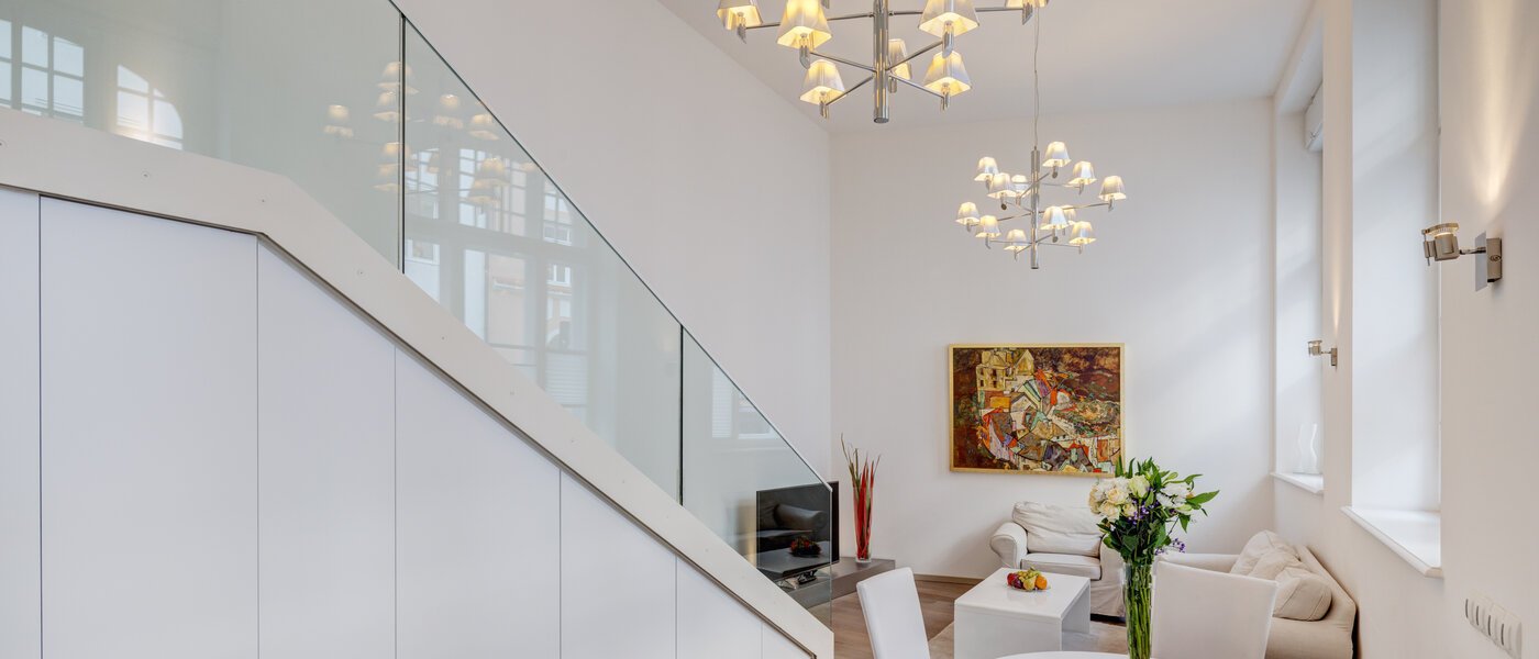 appartement avec mezzanine München Maxvorstadt 03 pièce à vivre 8163