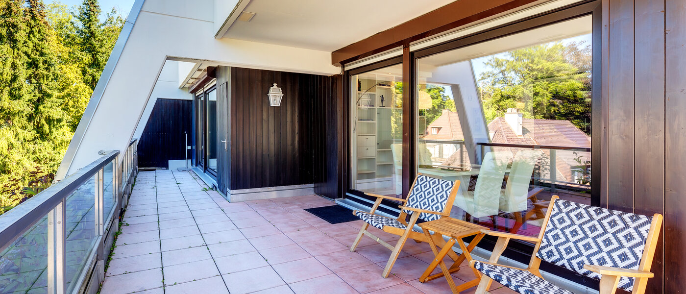 appartement sous les toits München Menterschwaige 01 terrasse sur le toit 8181