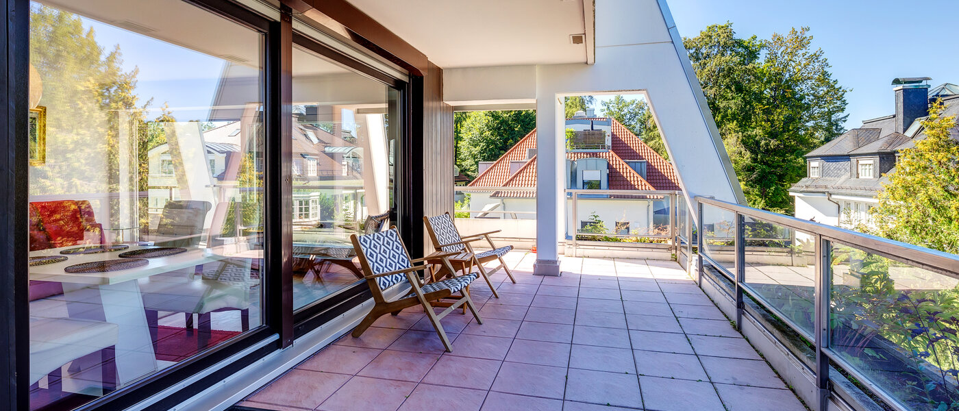appartement sous les toits München Menterschwaige 03 terrasse sur le toit 8181