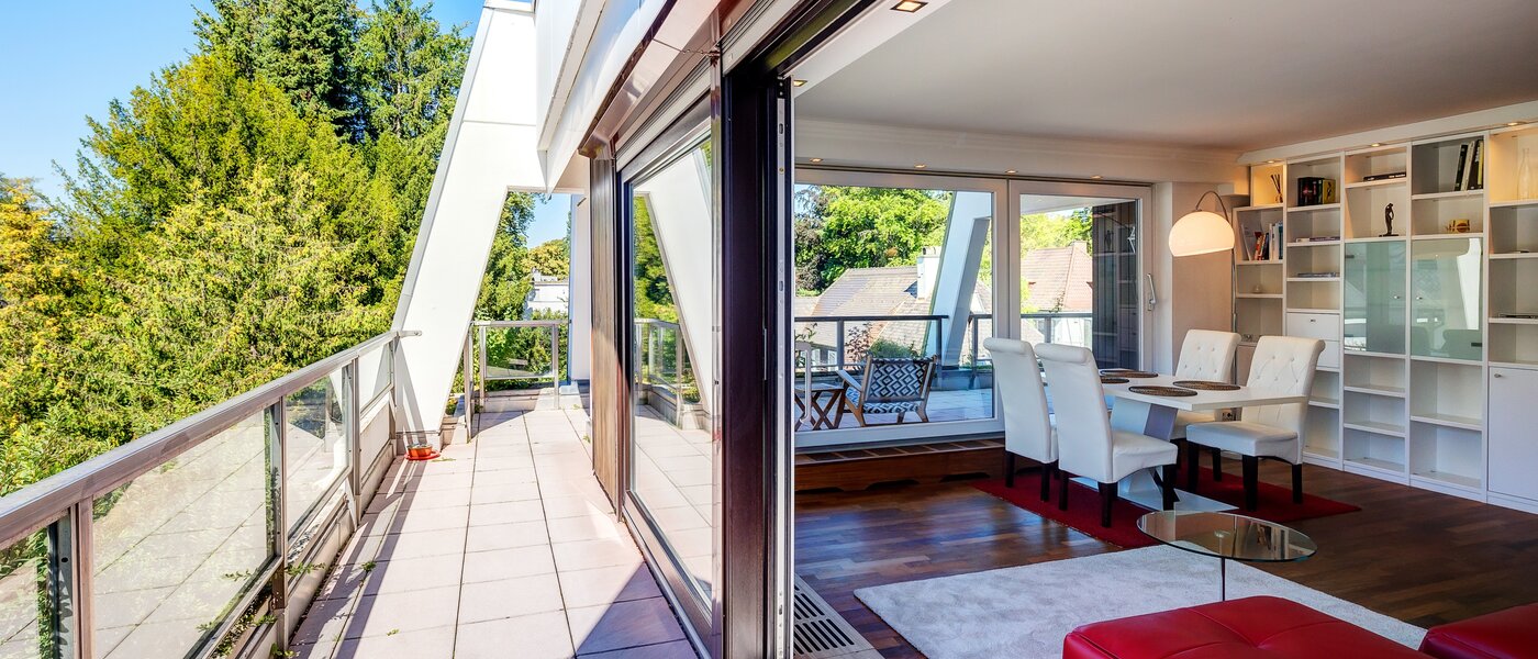 appartement sous les toits München Menterschwaige 04 terrasse sur le toit 8181