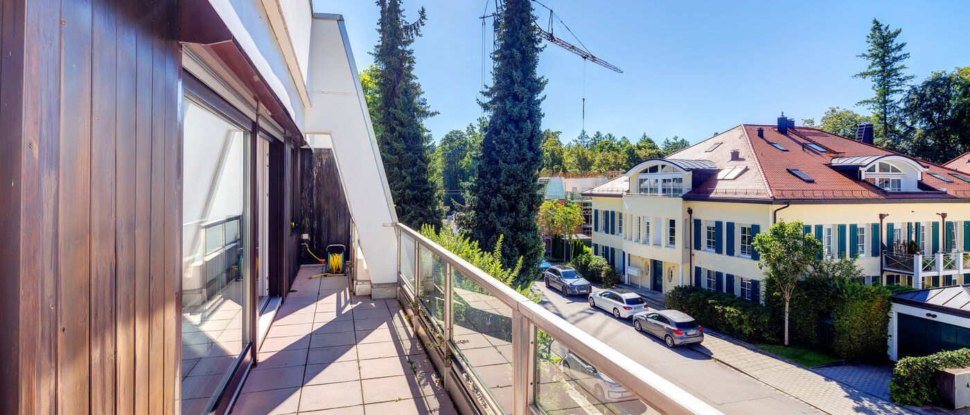 appartement sous les toits München Menterschwaige 05 terrasse sur le toit 8181