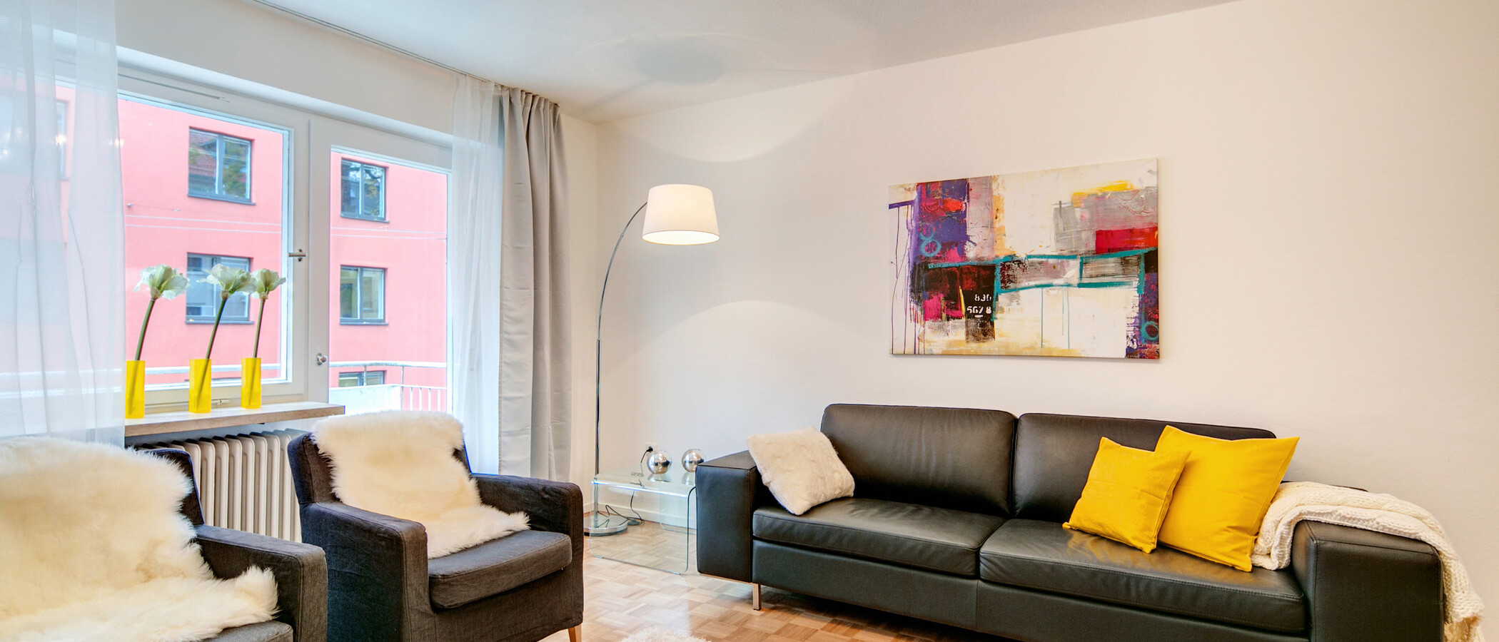 appartement München Lehel 05 salon 8256