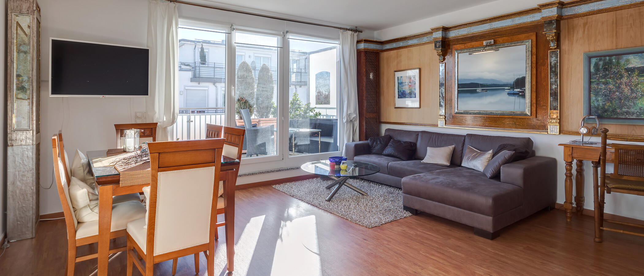 appartement avec terrasse sur le toit München Bogenhausen 01 salon 8467