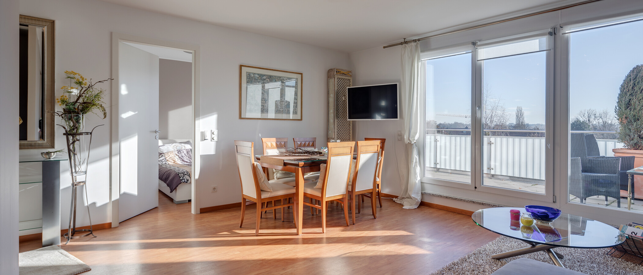 appartement avec terrasse sur le toit München Bogenhausen 02 salon 8467