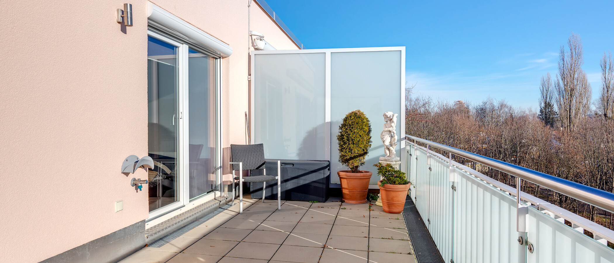 appartement avec terrasse sur le toit München Bogenhausen 02 terrasse 8467