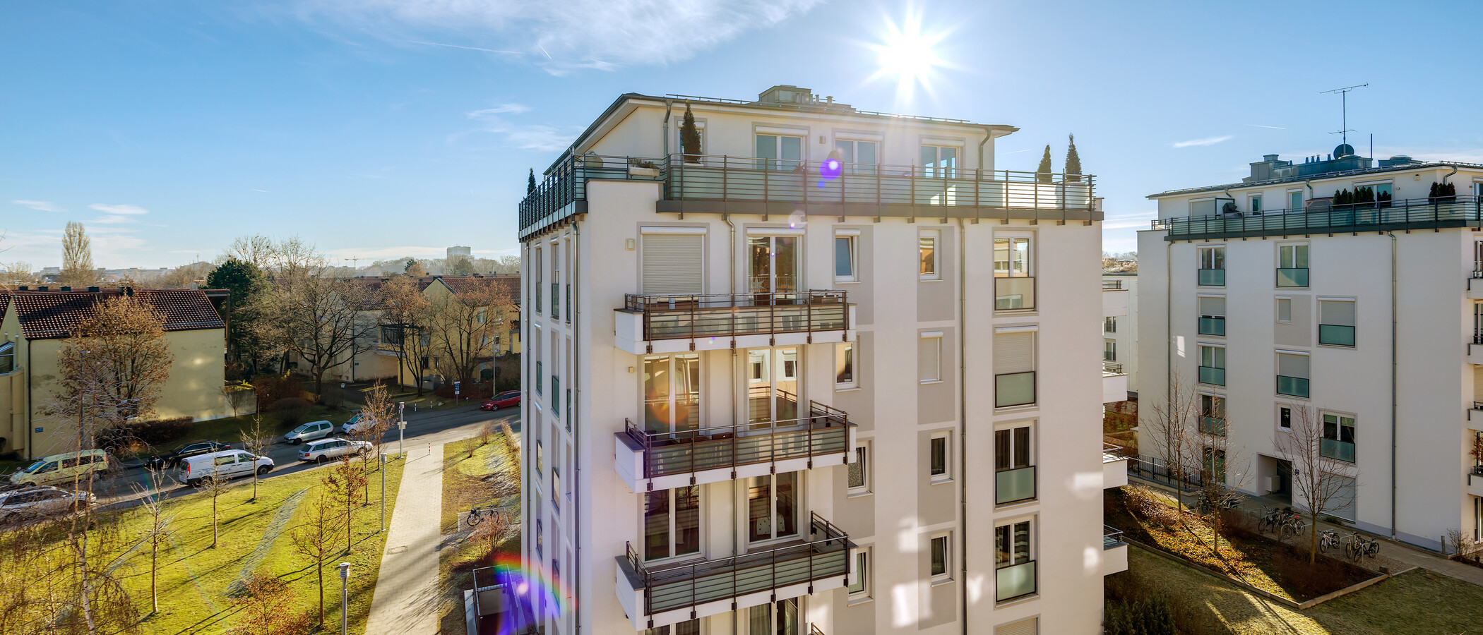 appartement avec terrasse sur le toit München Bogenhausen 01 vue 8467