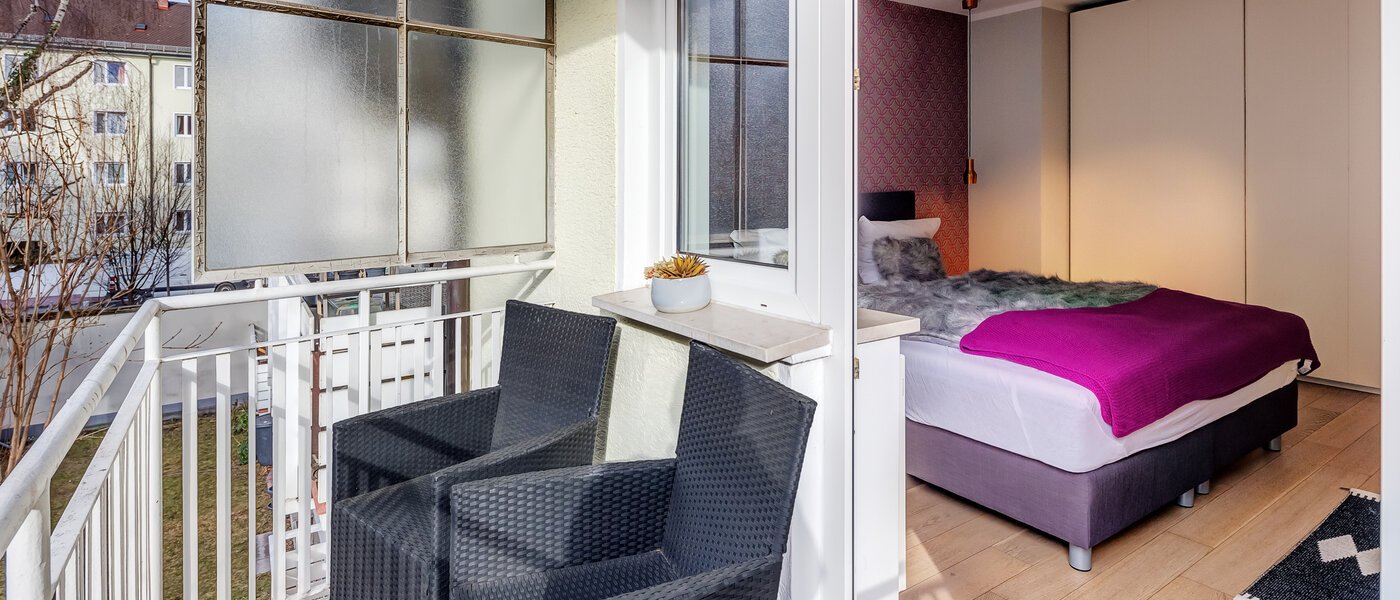 appartement München Maxvorstadt - Museumsviertel 01 balcon 8504