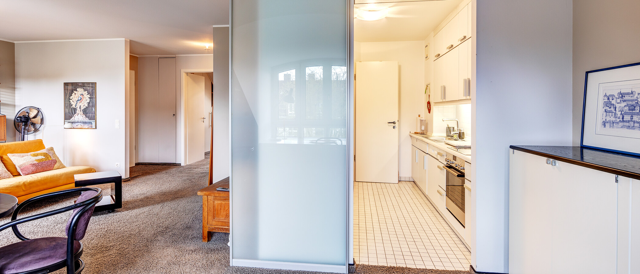appartement sous les toits München Denning 06 pièce à vivre 8585