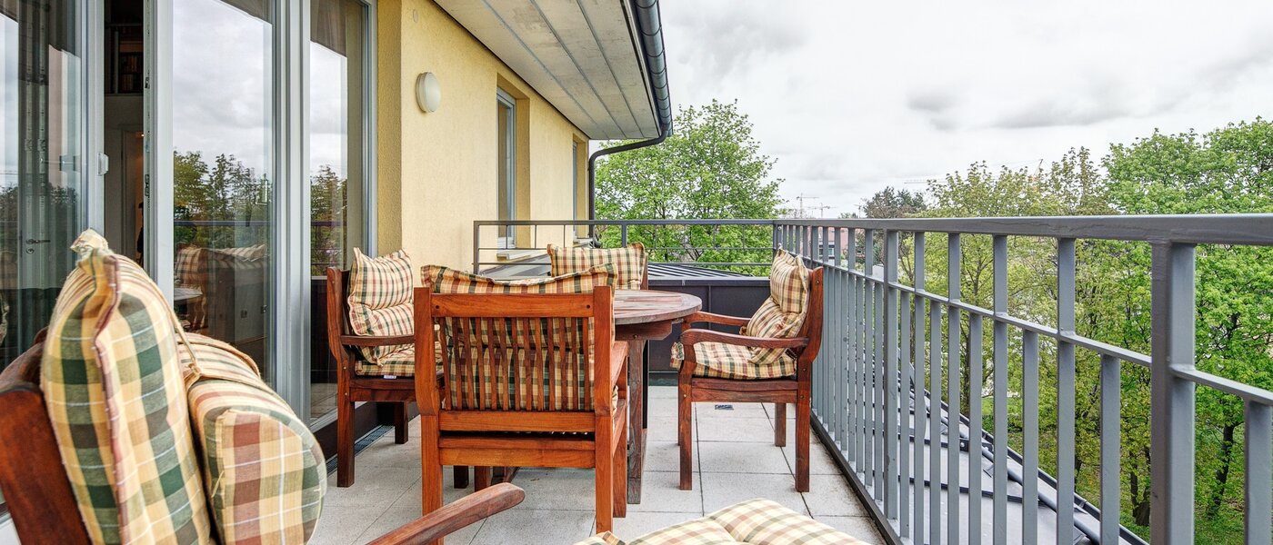 appartement avec mezzanine München Moosach 01 terrasse 8607