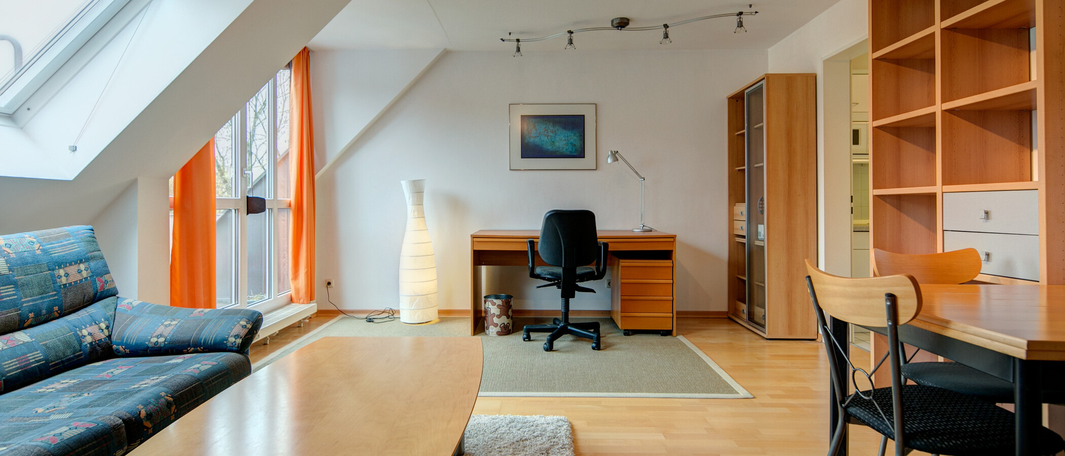 appartement sous les toits München Moosach 02 salon 8631