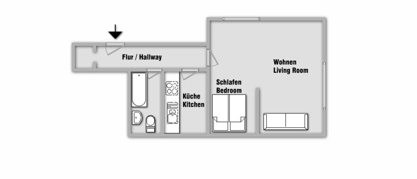 appartement München Lehel 01 plan d'étage 8871