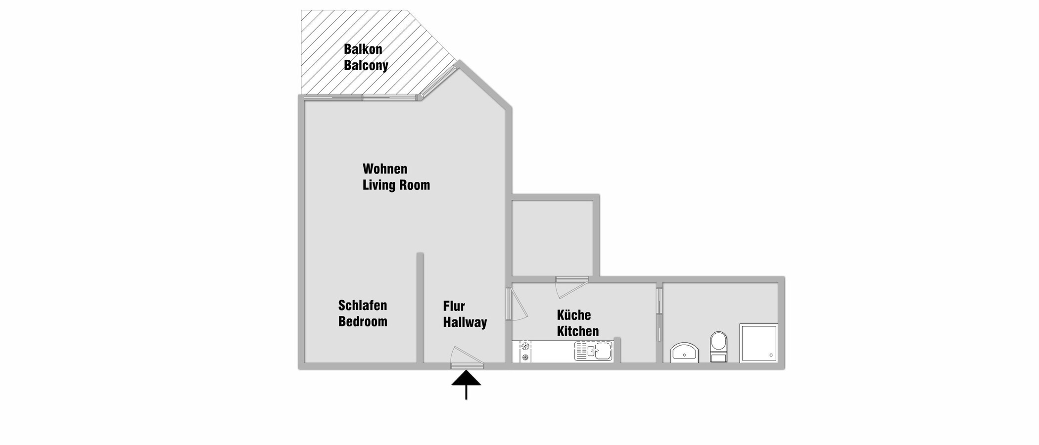 appartement München Bogenhausen 01 plan d'étage 8949