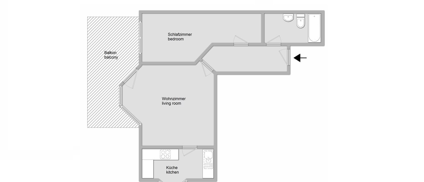 appartement München Neuhausen 01 plan d'étage 8994