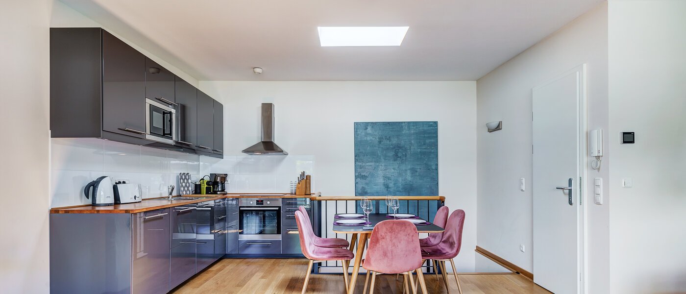 appartement avec terrasse sur le toit München Altstadt 04 pièce à vivre 9009