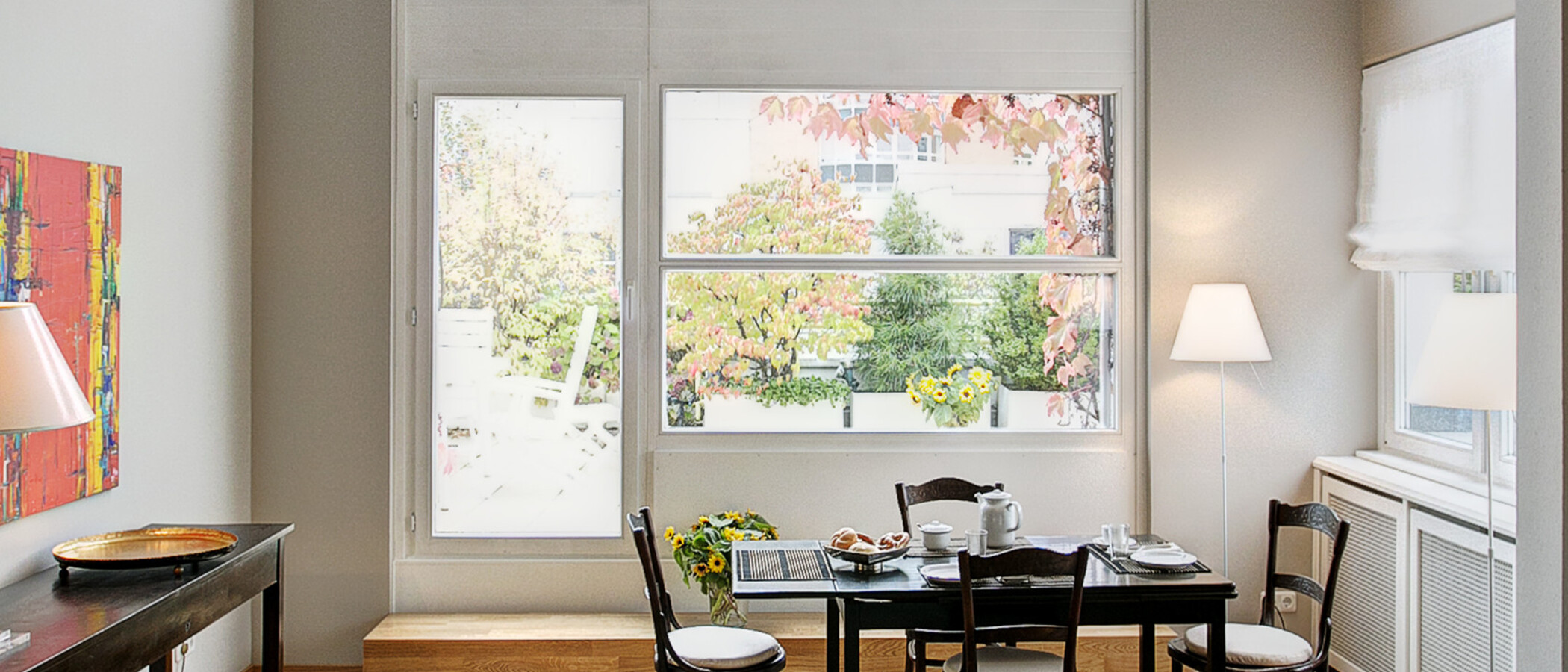 appartement avec terrasse sur le toit München Arabellapark 06 salon 9024