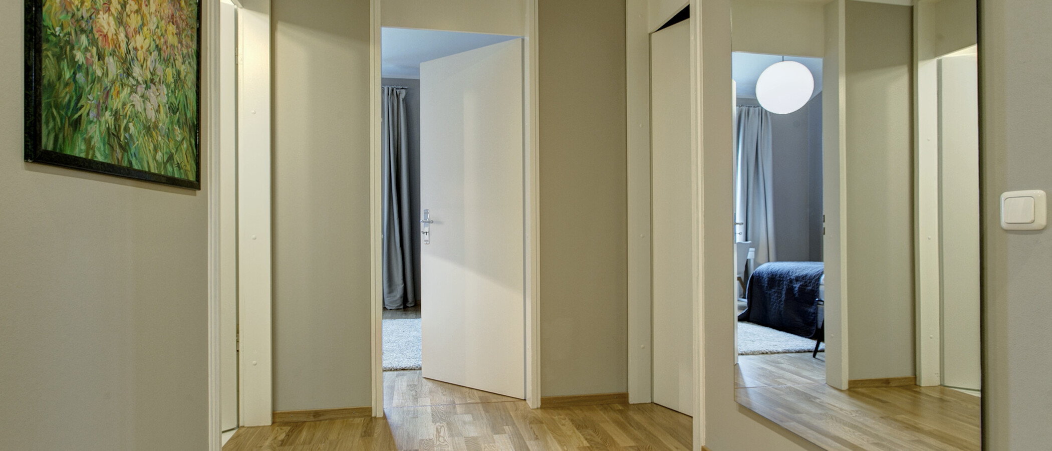 appartement avec terrasse sur le toit München Arabellapark 03 entrée/couloir 9024