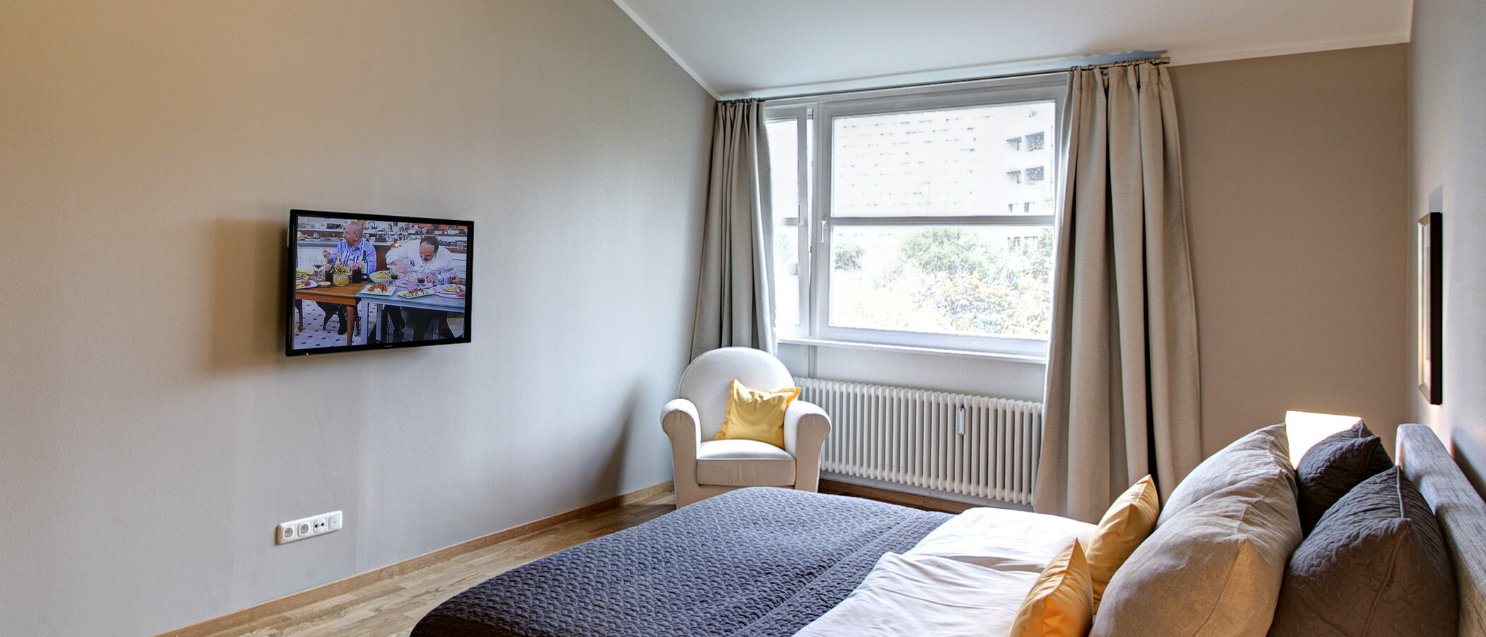 appartement avec terrasse sur le toit München Arabellapark 02 dormir 9024