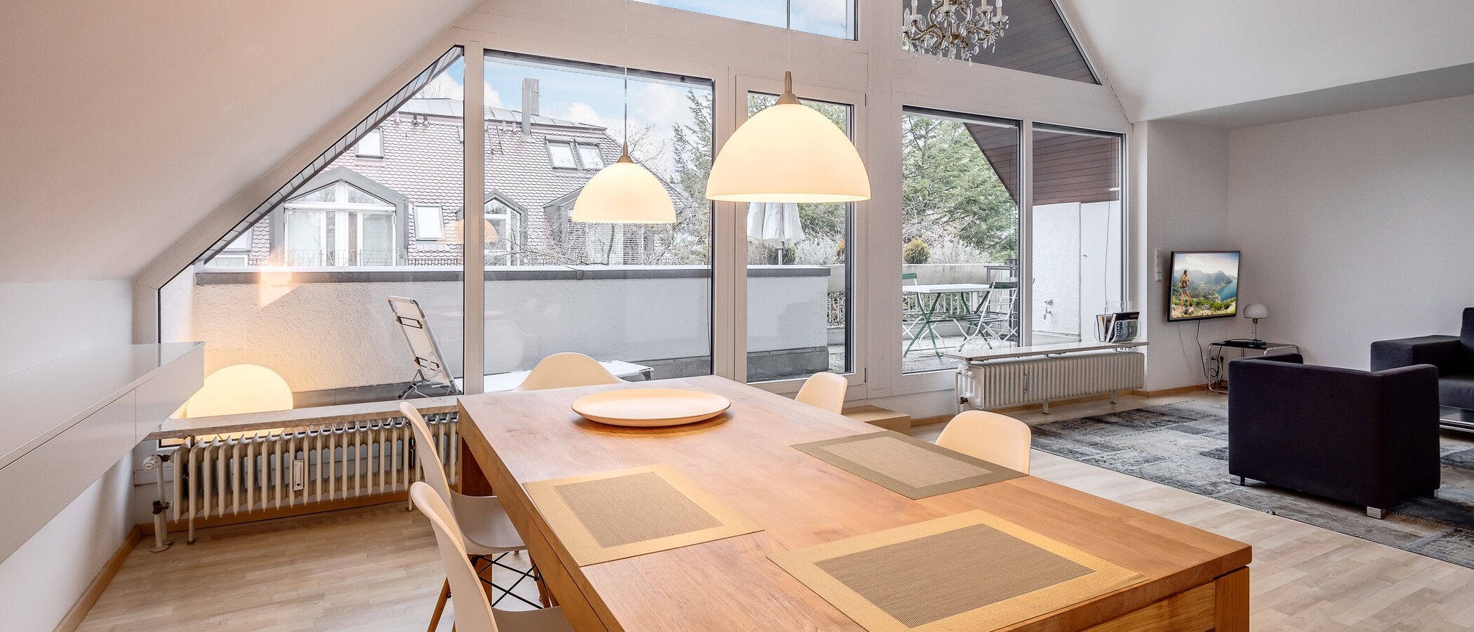 appartement München Nymphenburg-Gern 04 pièce à vivre 9046