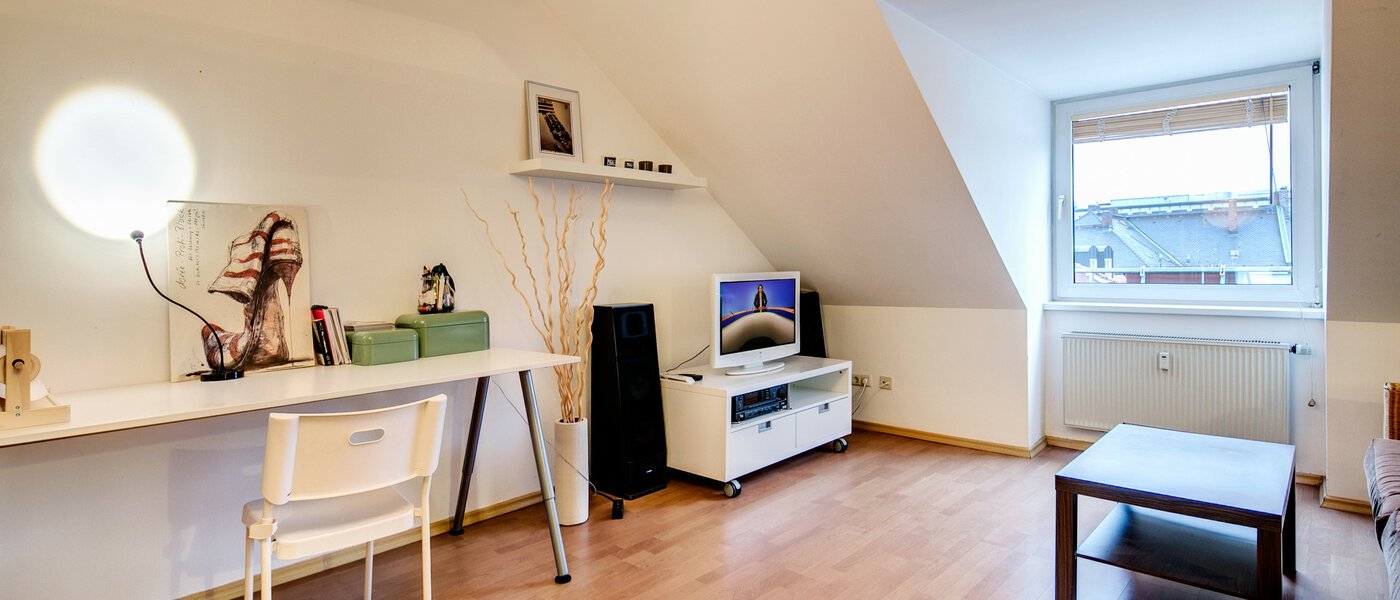 appartement sous les toits München Obergiesing 03 salon 9124