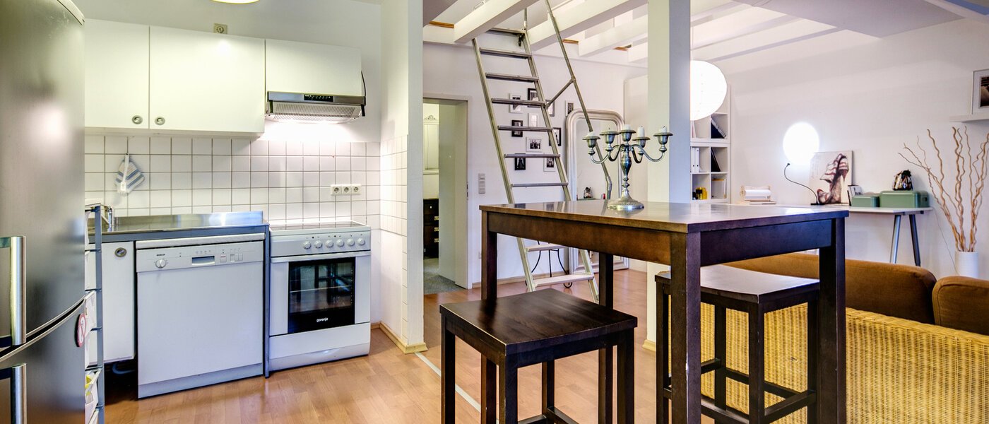 appartement sous les toits München Obergiesing 03 cuisine 9124