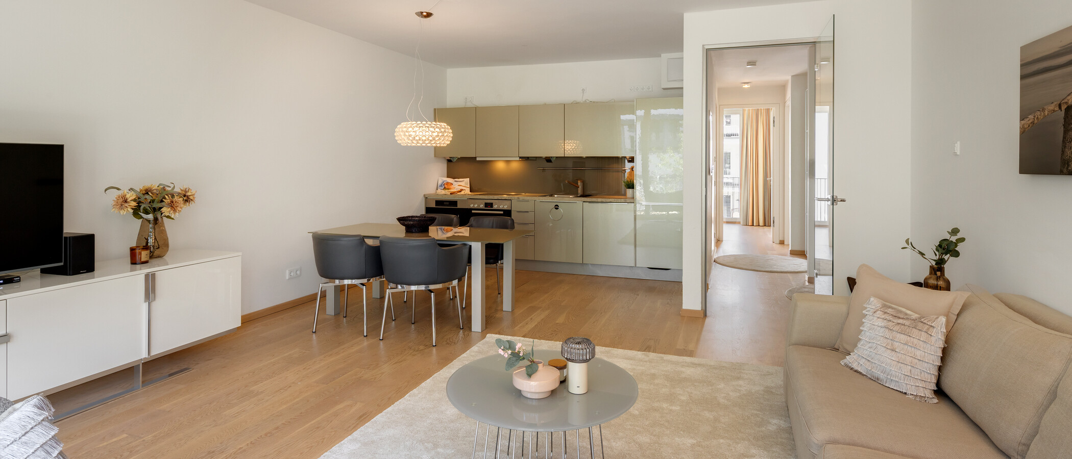 appartement München Maxvorstadt 02 pièce à vivre 9128