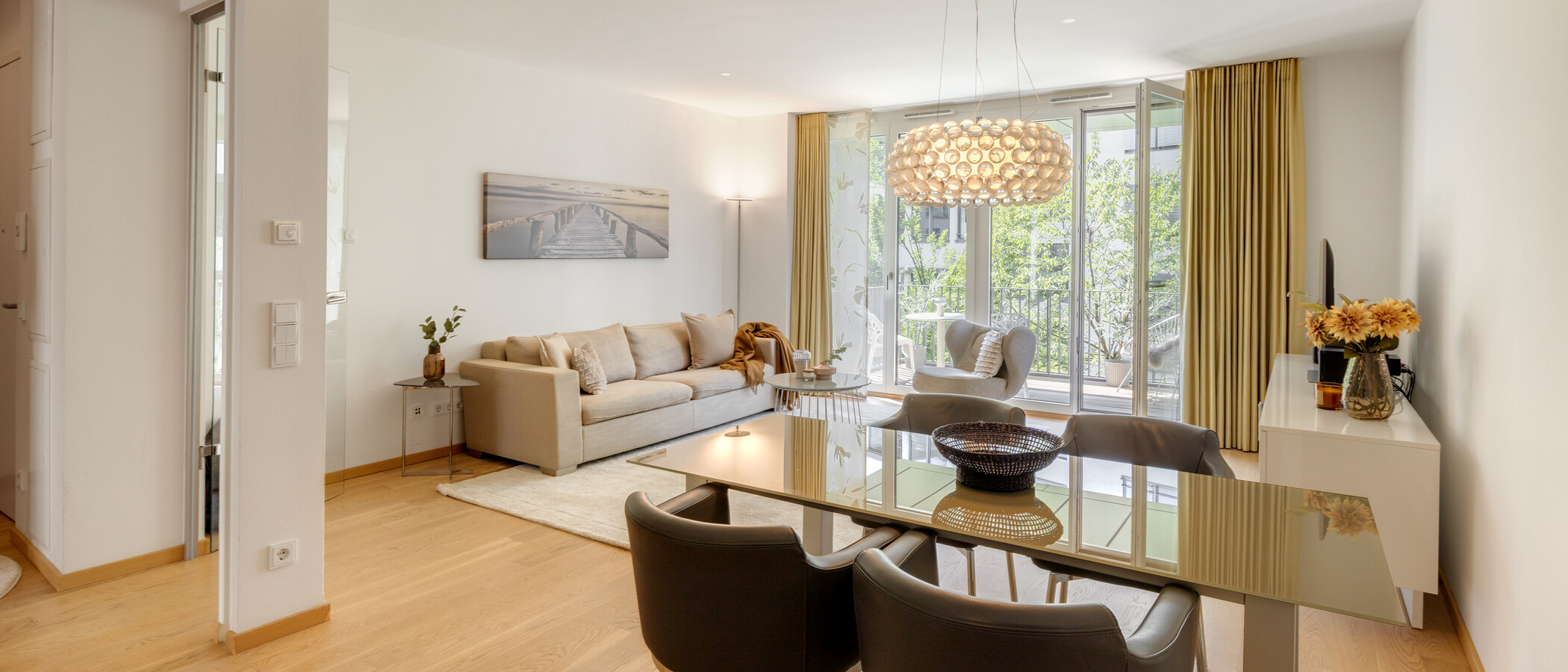 appartement München Maxvorstadt 04 pièce à vivre 9128