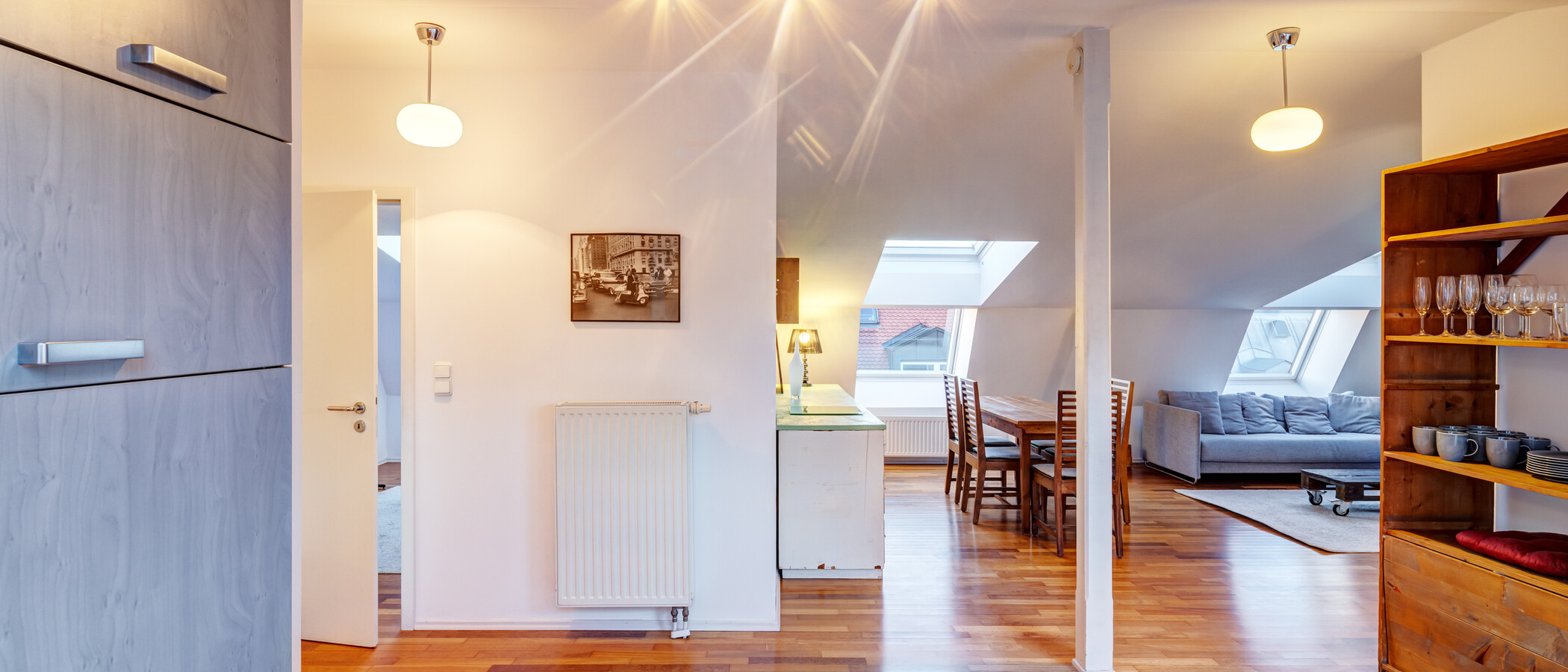 appartement avec terrasse sur le toit München Gärtnerplatzviertel 03 cuisine 9135