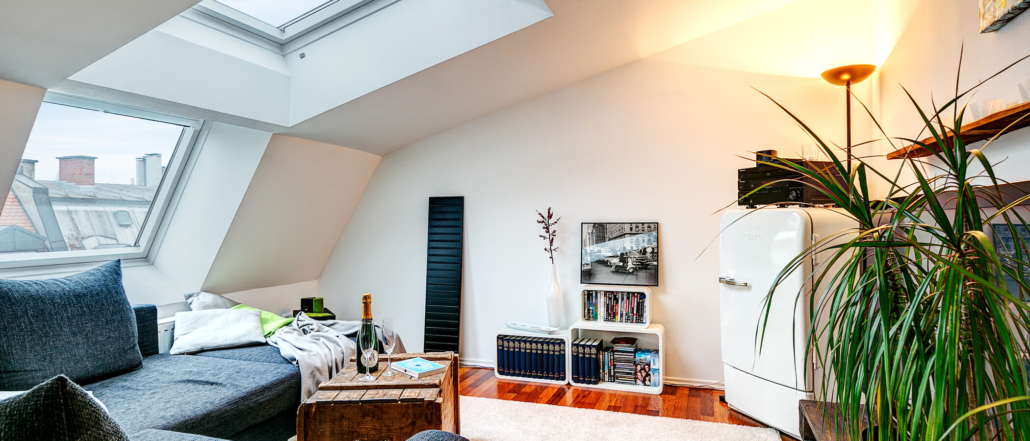 appartement avec terrasse sur le toit München Gärtnerplatzviertel 02 pièce à vivre 9135