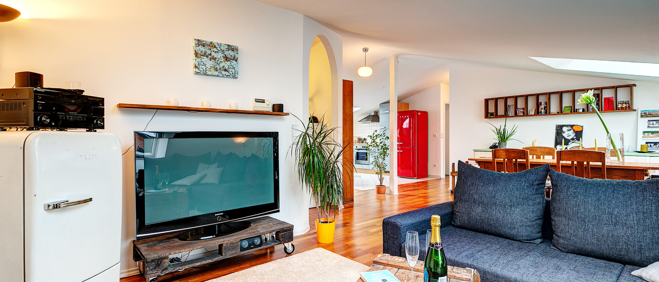 appartement avec terrasse sur le toit München Gärtnerplatzviertel 03 pièce à vivre 9135