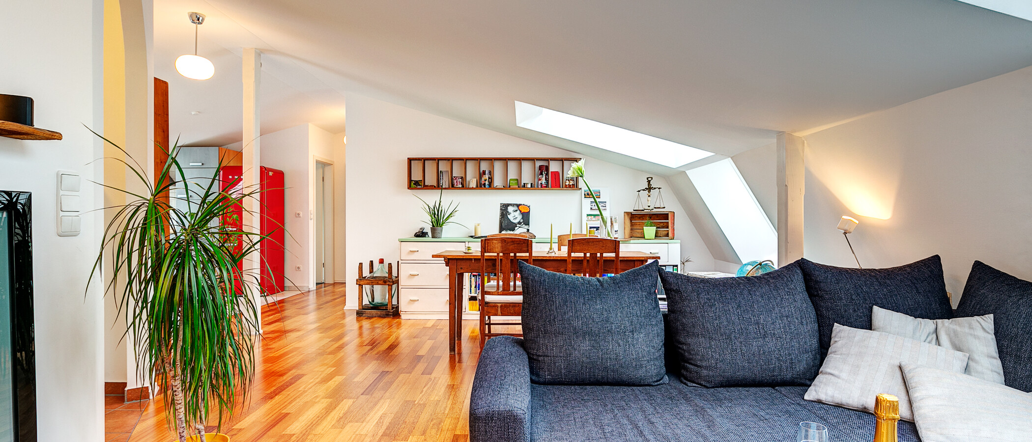 appartement avec terrasse sur le toit München Gärtnerplatzviertel 04 pièce à vivre 9135
