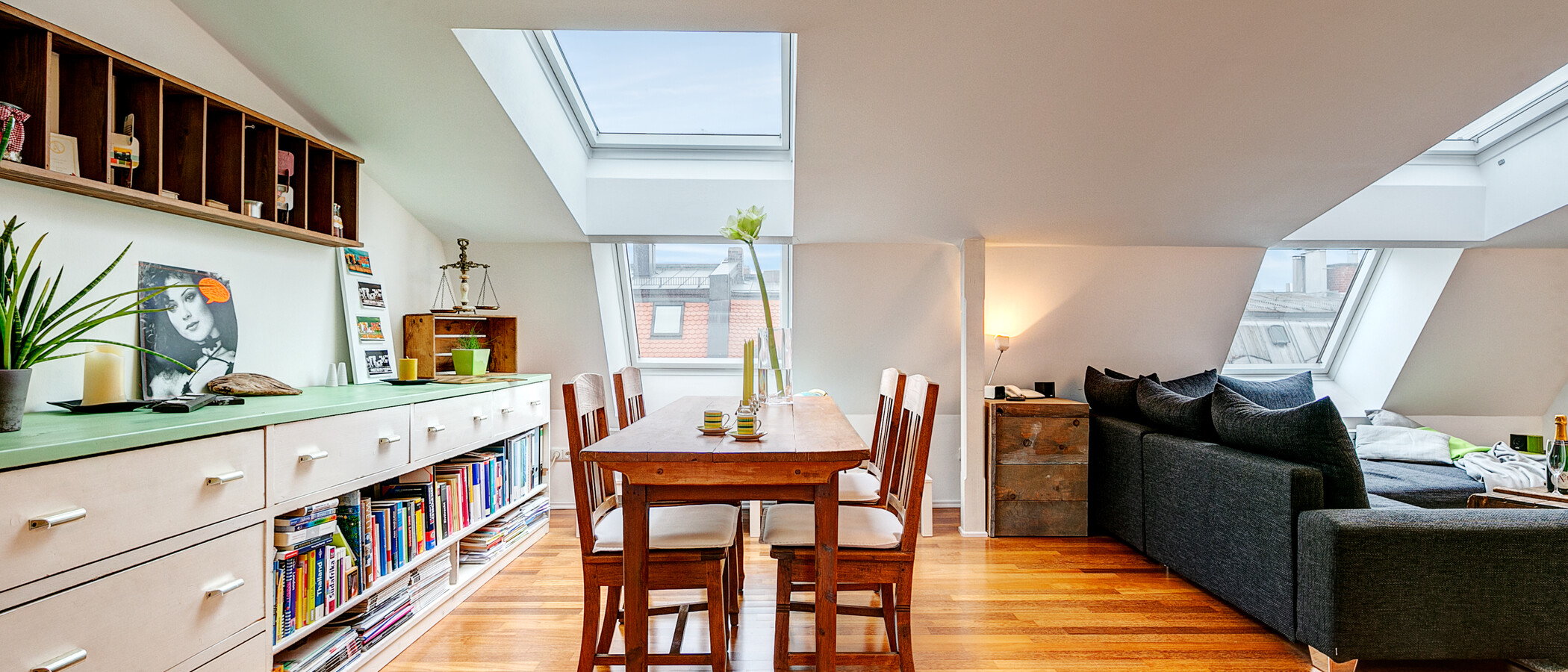 appartement avec terrasse sur le toit München Gärtnerplatzviertel 05 pièce à vivre 9135
