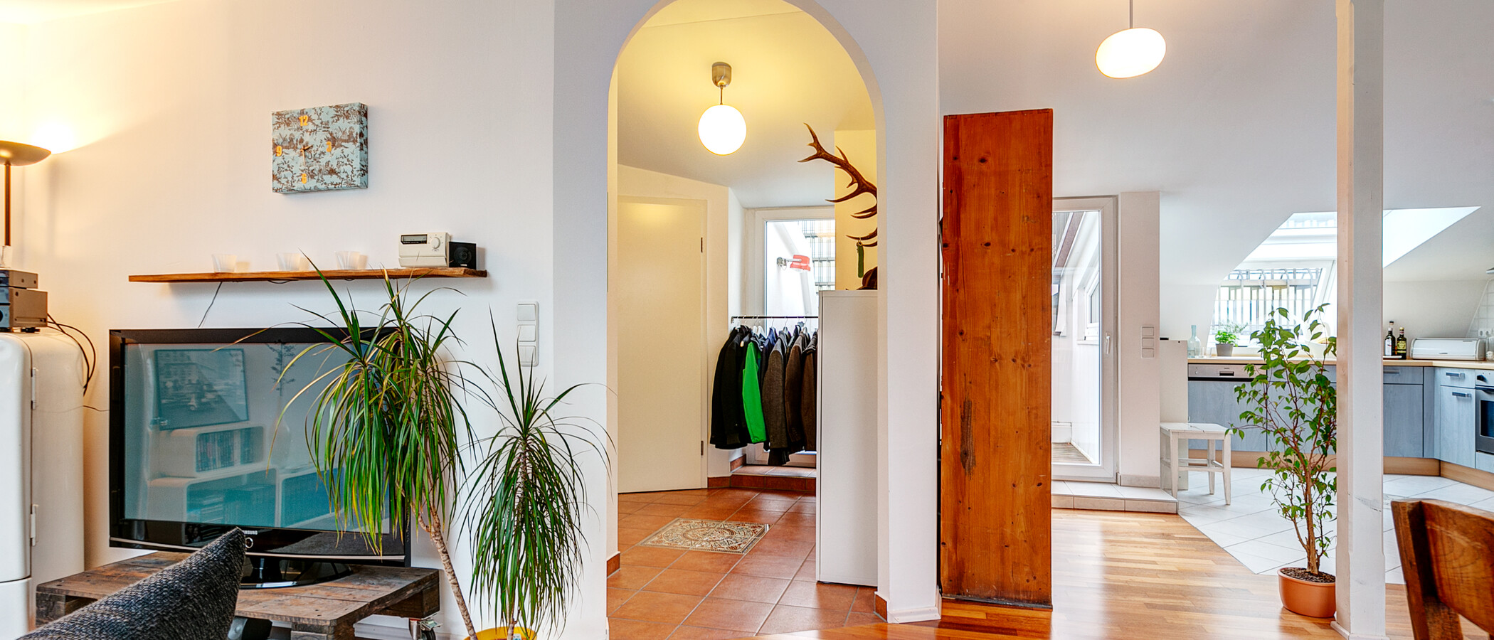 appartement avec terrasse sur le toit München Gärtnerplatzviertel 07 pièce à vivre 9135