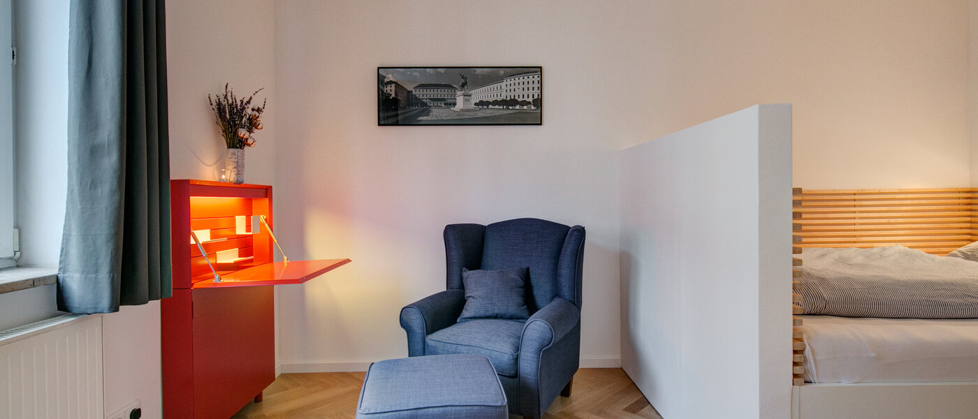 appartement München Glockenbachviertel 02 salon 9181