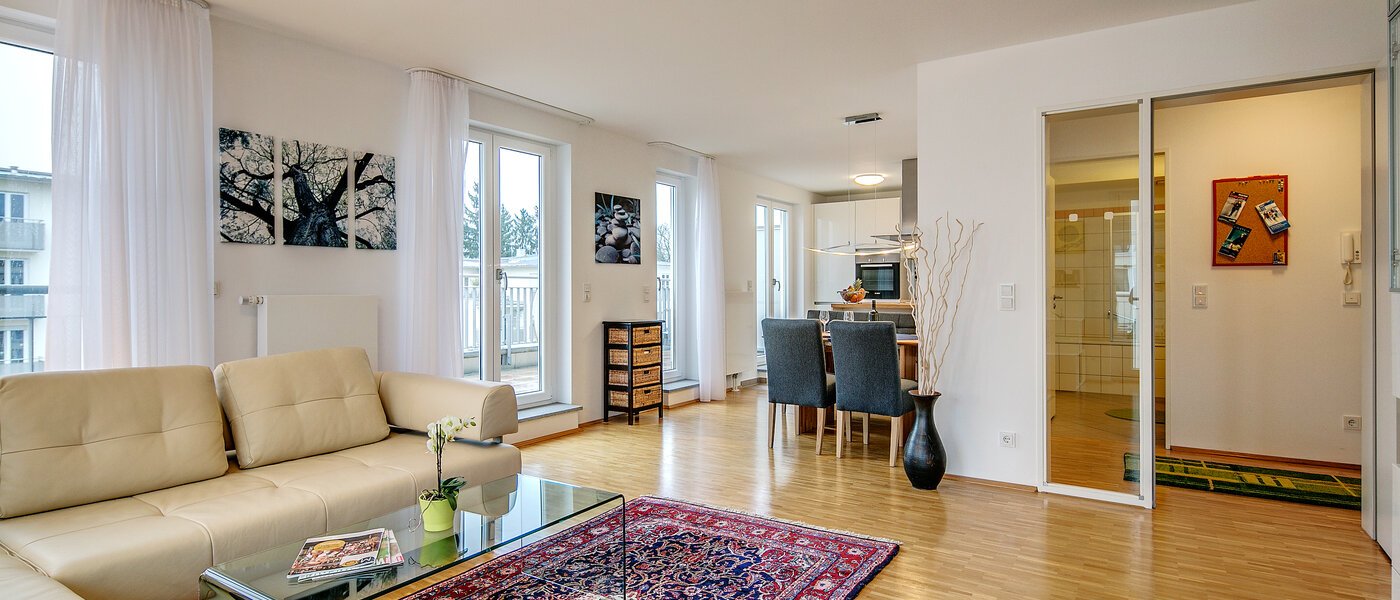 appartement avec terrasse sur le toit München Nymphenburg 04 salon 9208