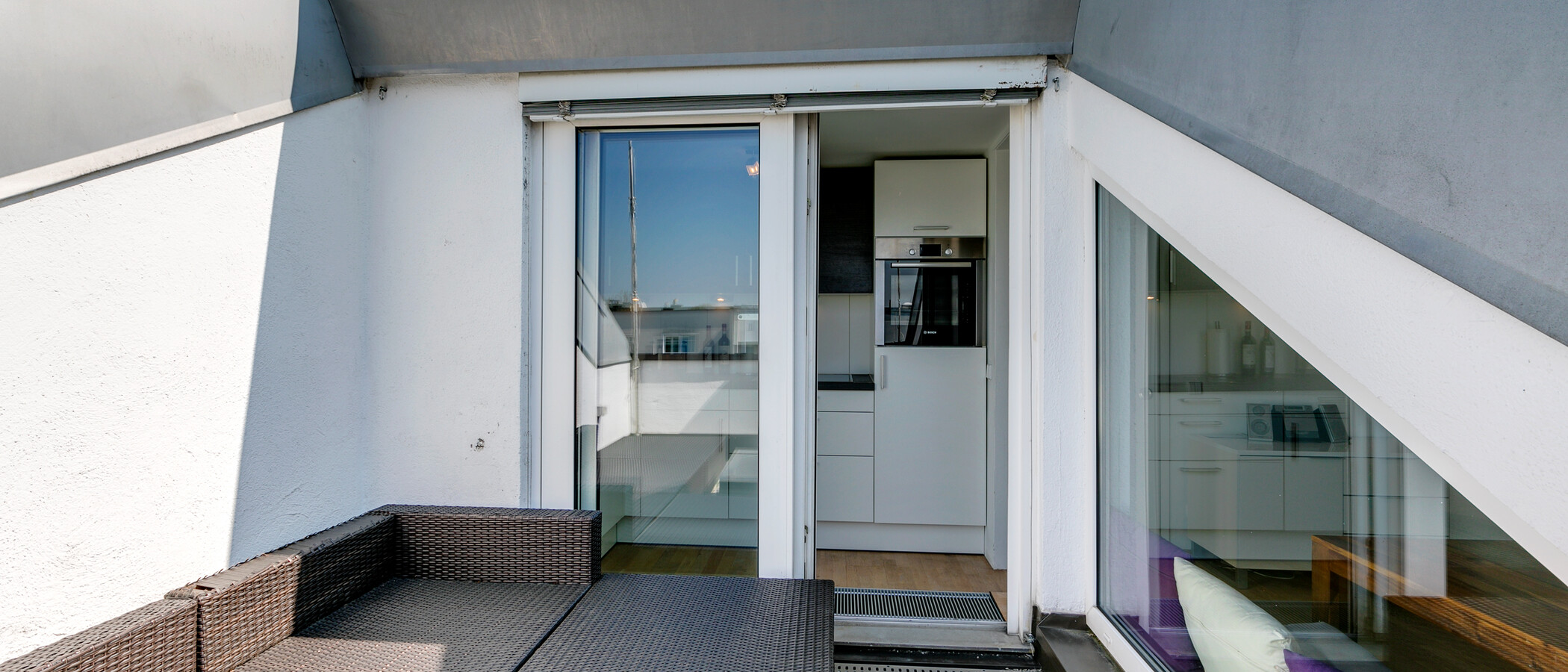 appartement avec terrasse sur le toit München Sendling-Westpark 02 terrasse 9220