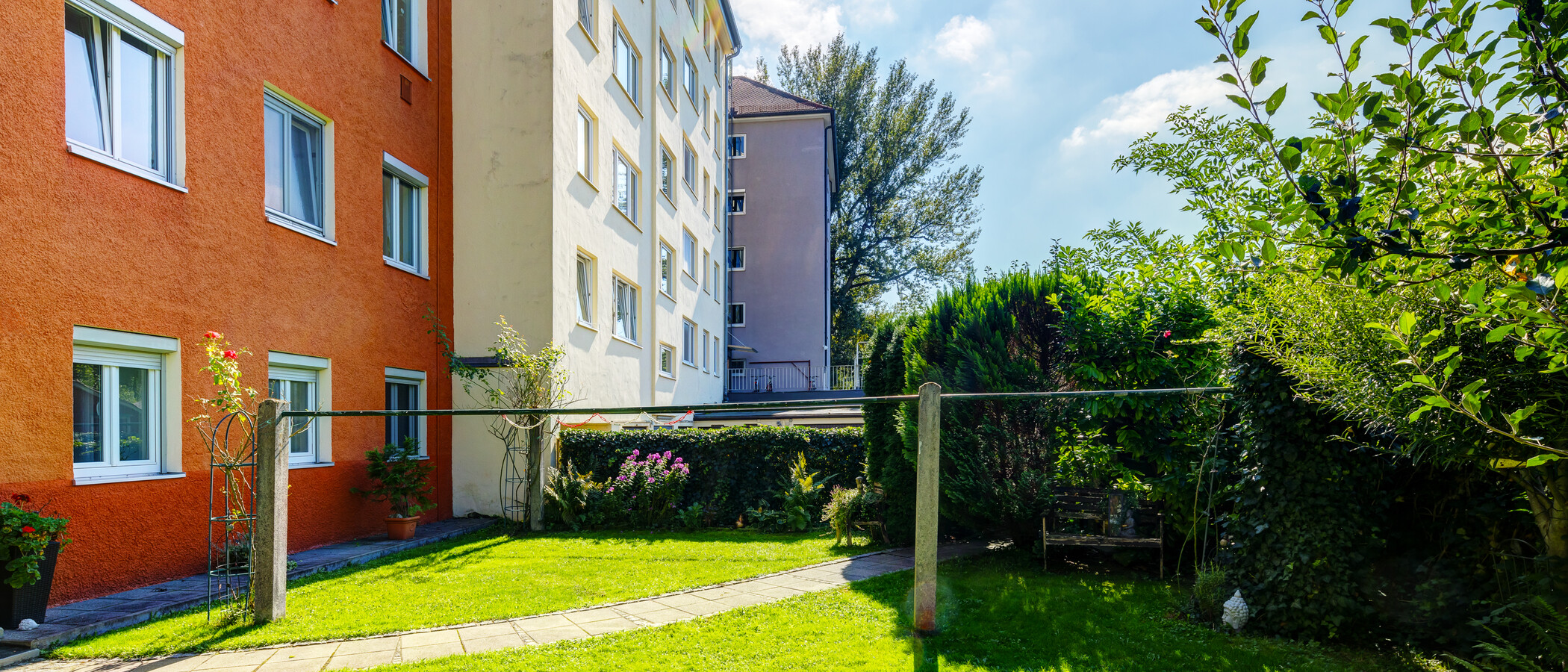 appartement München Thalkirchen 02 jardin commun 9295