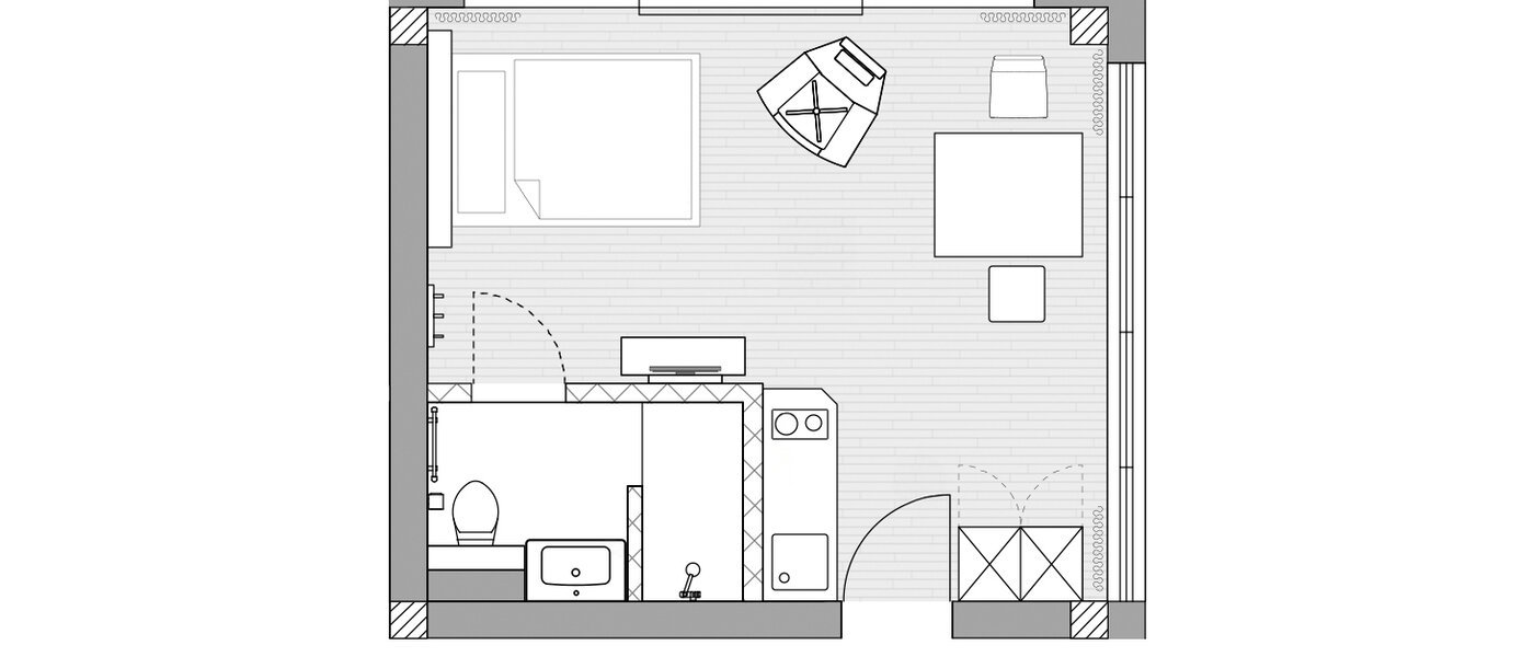 studio Ismaning 01 plan d'étage 9321