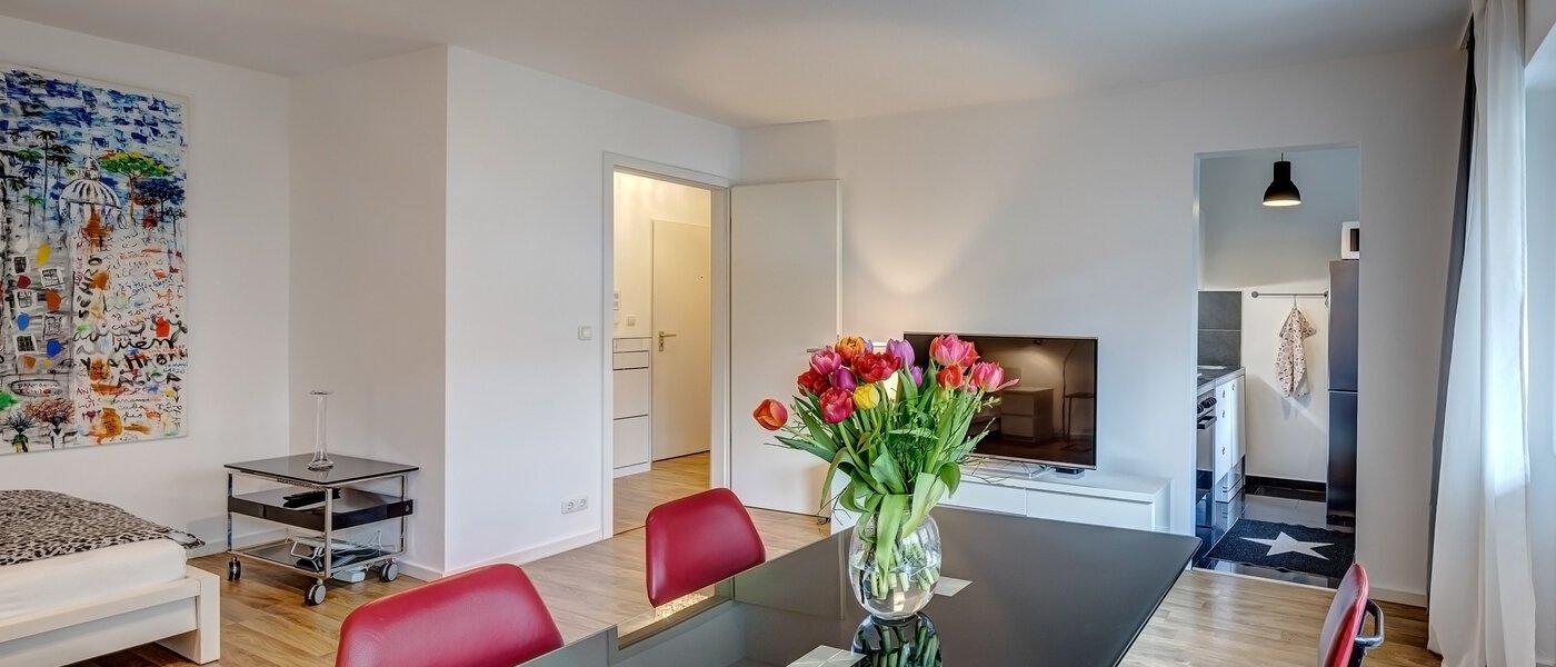 appartement München Moosach 03 pièce à vivre 9358