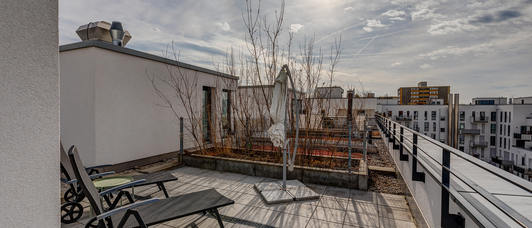 appartement München Obergiesing 01 terrasse sur le toit 9441